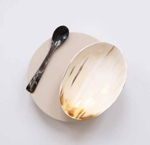 Large Oval Horn Bowl